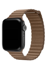 Curea Ceas Apple Watch Casual Leather Burlywood - WATCHERS