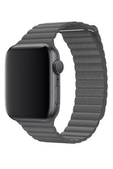 Curea Ceas Apple Watch Casual Leather Gray - WATCHERS