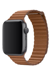 Curea Ceas Apple Watch Casual Leather Kahverengi - WATCHERS