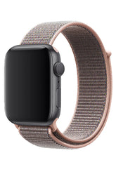 Curea Ceas Apple Watch Sport Nylon Sand Pink - WATCHERS