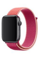 Curea Ceas Apple Watch Sport Nylon Pomegranate - WATCHERS