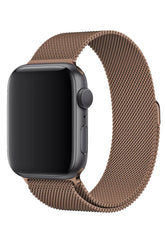 Curea Ceas Apple Watch Milanese Bronze Metalica - WATCHERS