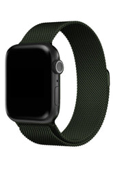 Curea Ceas Apple Watch Milanese Clover Green Metalica - WATCHERS