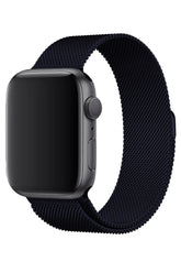 Curea Ceas Apple Watch Milanese Dark Blue Metalica - WATCHERS