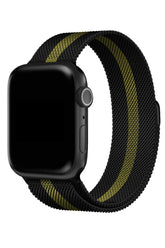 Curea Ceas Apple Watch Milanese Golden Stripe Metalica - WATCHERS
