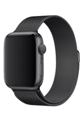 Curea Ceas Apple Watch Milanese Black Metalica - WATCHERS