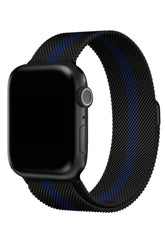 Curea Ceas Apple Watch Milanese Racing Blue Metalica - WATCHERS