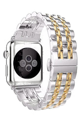 Curea Ceas Apple Watch Steel Melanthe Silver/Gold - WATCHERS