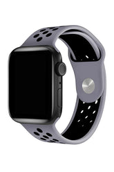 Curea Ceas Apple Watch Silicon Sport Black Antracit - WATCHERS