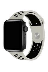 Curea Ceas Apple Watch Silicon Sport Gray Black - WATCHERS