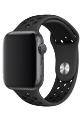 Curea Ceas Apple Watch Silicon Sport Black Petrol - WATCHERS