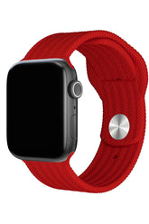 Curea Ceas Apple Watch Silicon Wave Red - WATCHERS