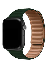 Curea Ceas Apple Watch California Leather Racing Green - WATCHERS