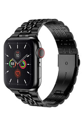 Curea Ceas Apple Watch Steel Acantha Black - WATCHERS