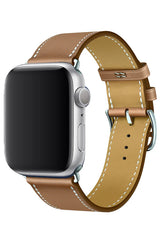 Curea Ceas Apple Watch Leather Monarch Gold - WATCHERS