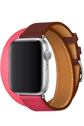 Curea Ceas Apple Watch Leather Monarch Spiral Pink Lavander - WATCHERS