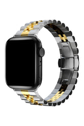 Curea Ceas Apple Watch Steel Regal Silver/Gold - WATCHERS