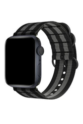 Curea Ceas Apple Watch Nylon Echo Black/Gray - WATCHERS