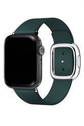 Curea Ceas Apple Watch Leather Harmony Green - WATCHERS