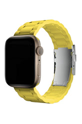 Curea Ceas Apple Watch Silicon Buckle Yellow - WATCHERS