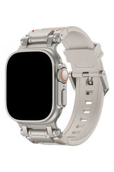 Curea Ceas Apple Watch Silicon Defender Argent - WATCHERS