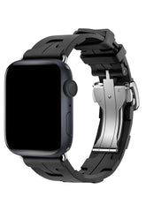 Curea Ceas Apple Watch Silicon Rugged Black - WATCHERS