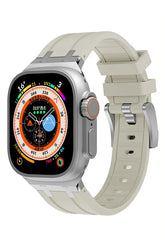 Curea Ceas Apple Watch Silicon Empire Beige - WATCHERS