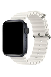 Curea Ceas Apple Watch Silicon Ocean White - WATCHERS