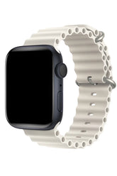 Curea Ceas Apple Watch Silicon Ocean Light Gray - WATCHERS
