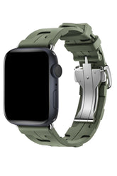 Curea Ceas Apple Watch Silicon Rugged Olive Green - WATCHERS