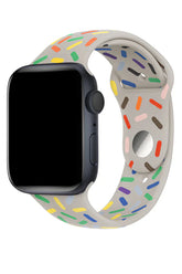 Curea Ceas Apple Watch Silicon Clasic White Sparkle - WATCHERS
