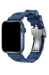Curea Ceas Apple Watch Silicon Rugged Blue - WATCHERS