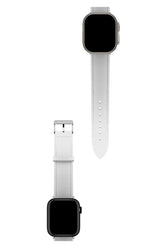 Curea Ceas Apple Watch Leather Saffiano White - WATCHERS