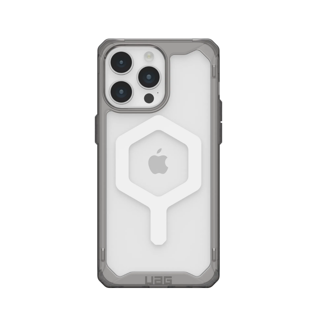 Husa iPhone MagSafe Plyo UAG pentru iPhone 15 Pro Max Silver - WATCHERS