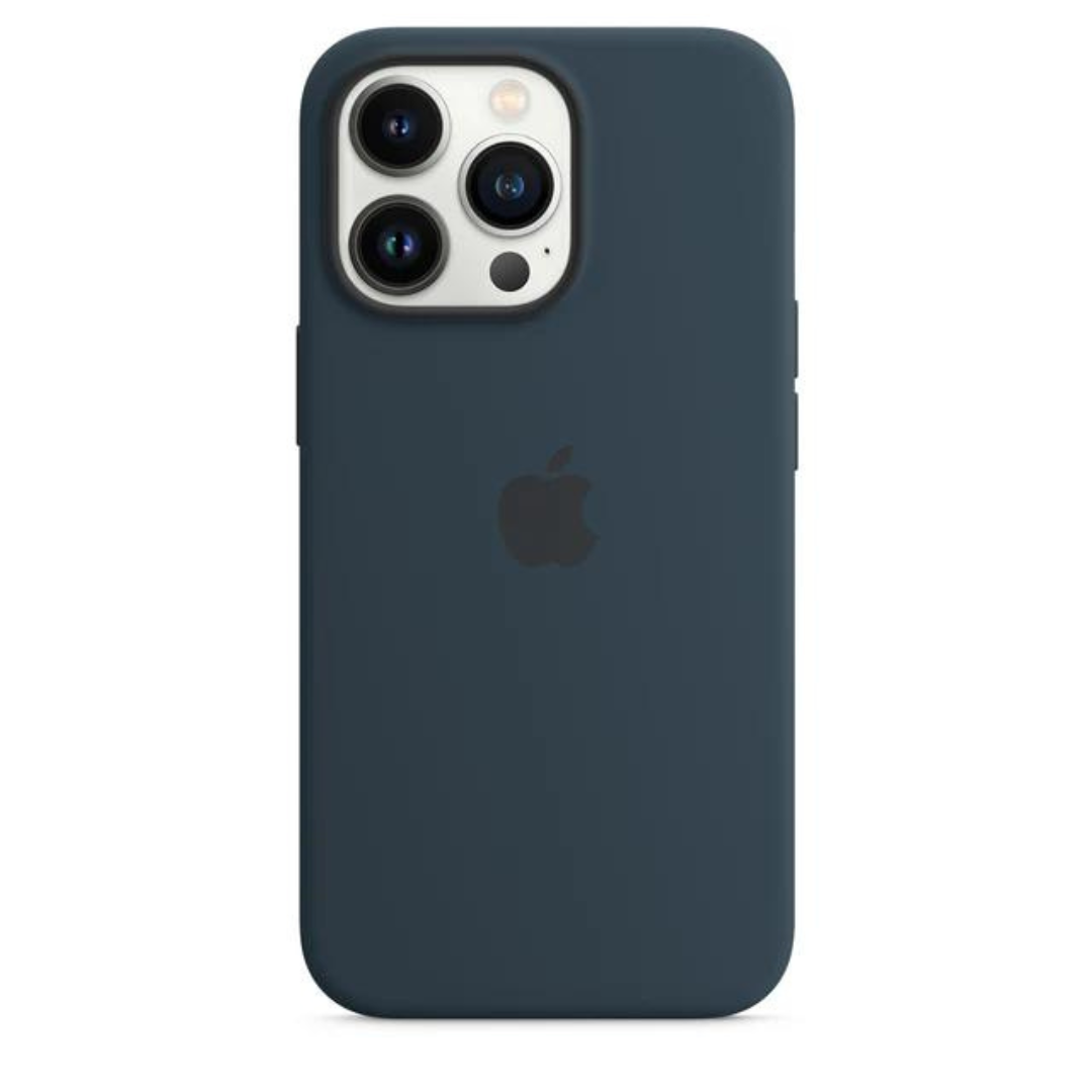Husa iPhone MagSafe din Silicon pentru iPhone 13 Pro Max Abyss Blue - WATCHERS