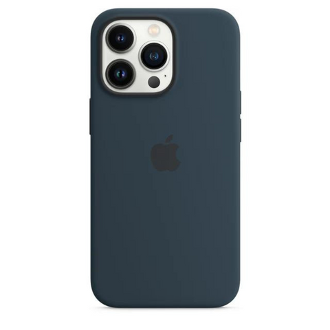 Husa iPhone MagSafe din Silicon pentru iPhone 13 Pro Max Abyss Blue - WATCHERS