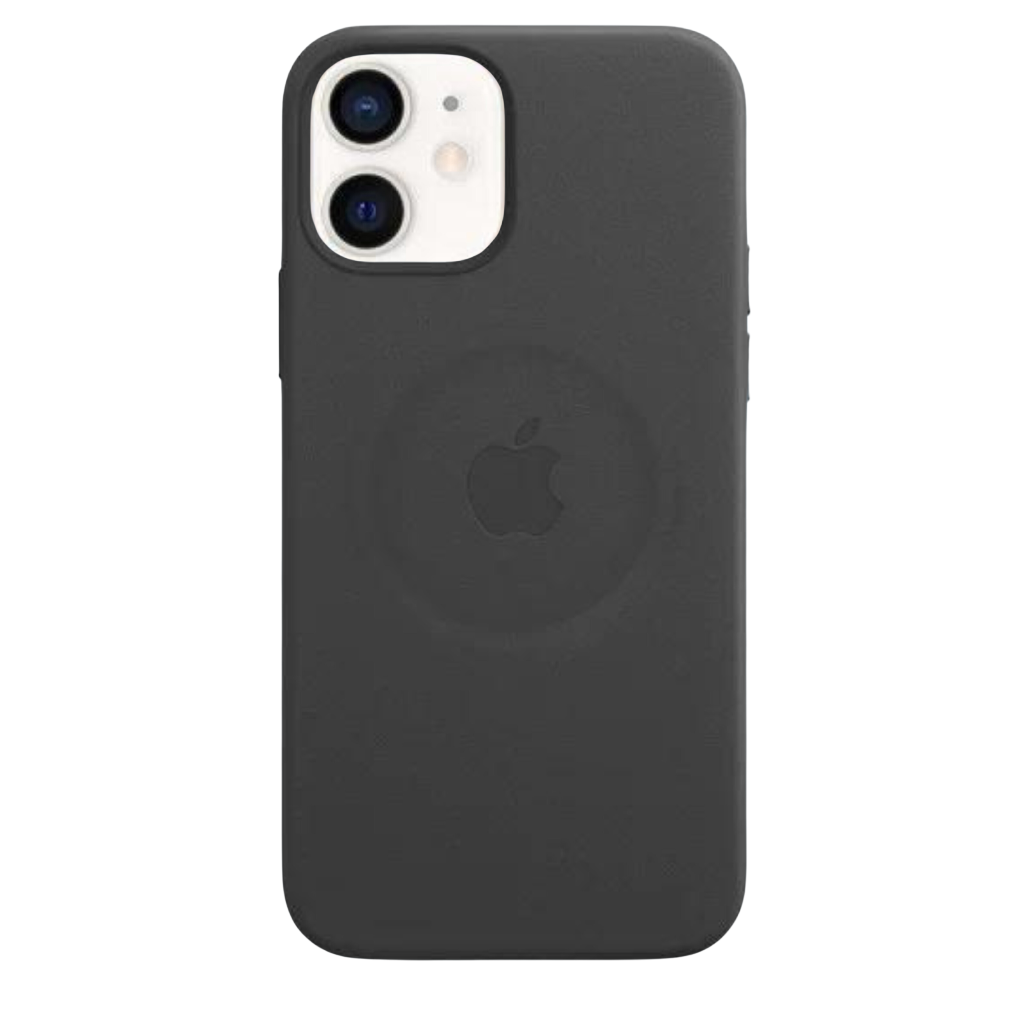 Husa iPhone MagSafe din Piele pentru iPhone 12 Black - WATCHERS