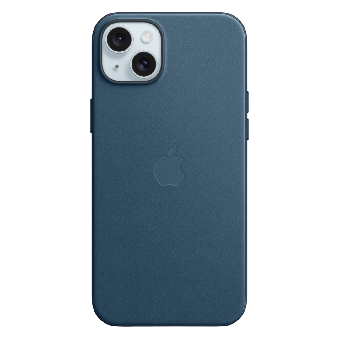 Husa iPhone MagSafe din Piele pentru iPhone 15 Pacific Blue - WATCHERS