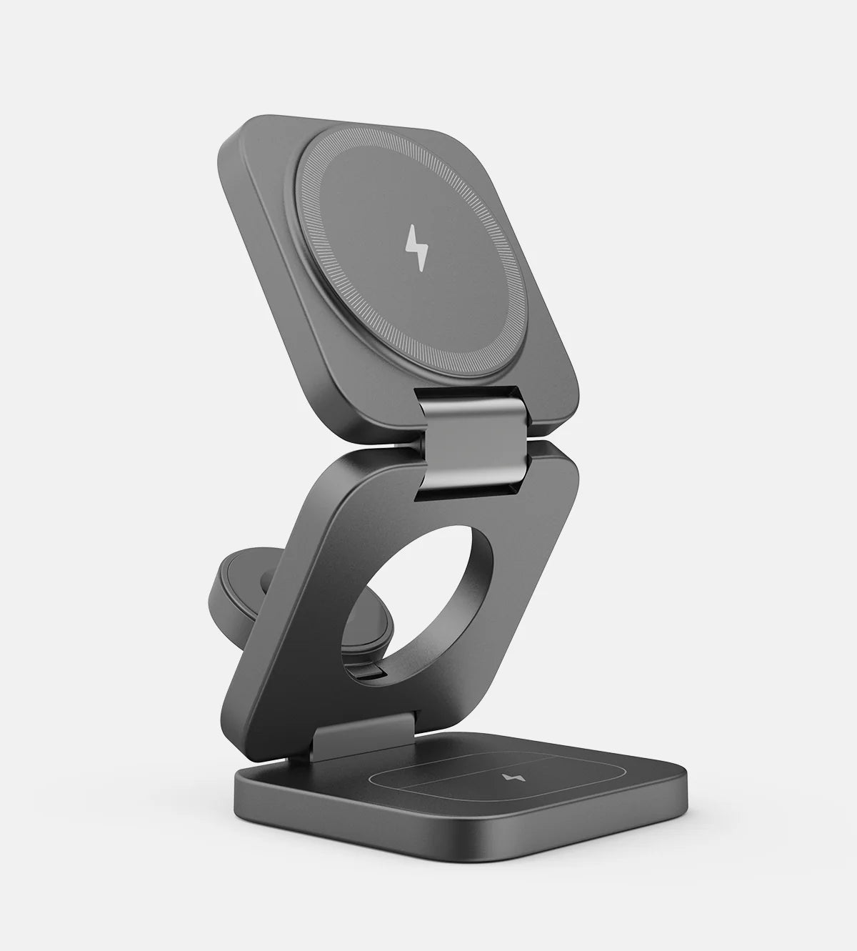 Încărcător Watchers Pliabil Wireless Charging 3in1 Silver - WATCHERS