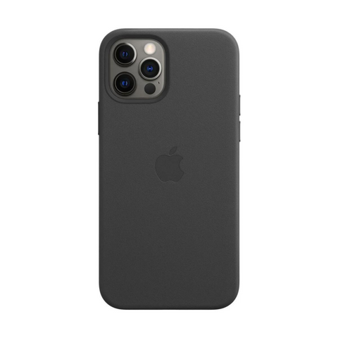 Husa iPhone MagSafe din Piele pentru iPhone 12 Pro Black - WATCHERS