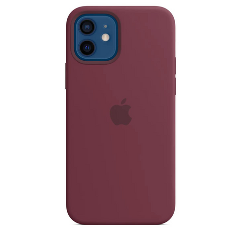 Husa iPhone MagSafe din Silicon pentru iPhone 12 Mini Plum - WATCHERS