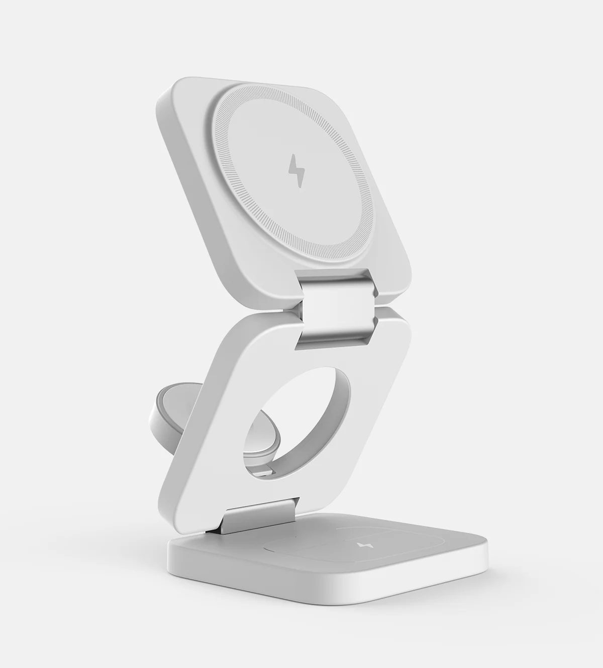 Încărcător Watchers Pliabil Wireless Charging 3in1 White - WATCHERS