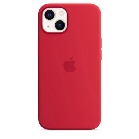 Husa iPhone MagSafe din Silicon pentru iPhone 13 Mini Red - WATCHERS