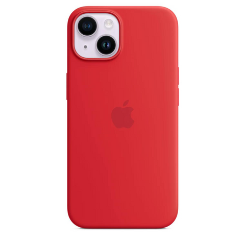 Husa iPhone MagSafe din Silicon pentru iPhone 14 Plus Red - WATCHERS