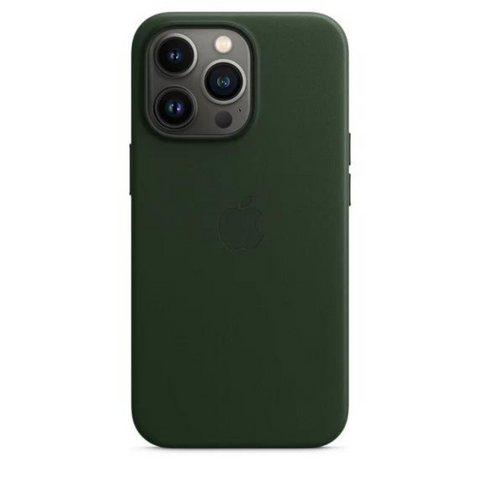 Husa iPhone MagSafe din Piele pentru iPhone 13 Pro Max Sequoia Green - WATCHERS