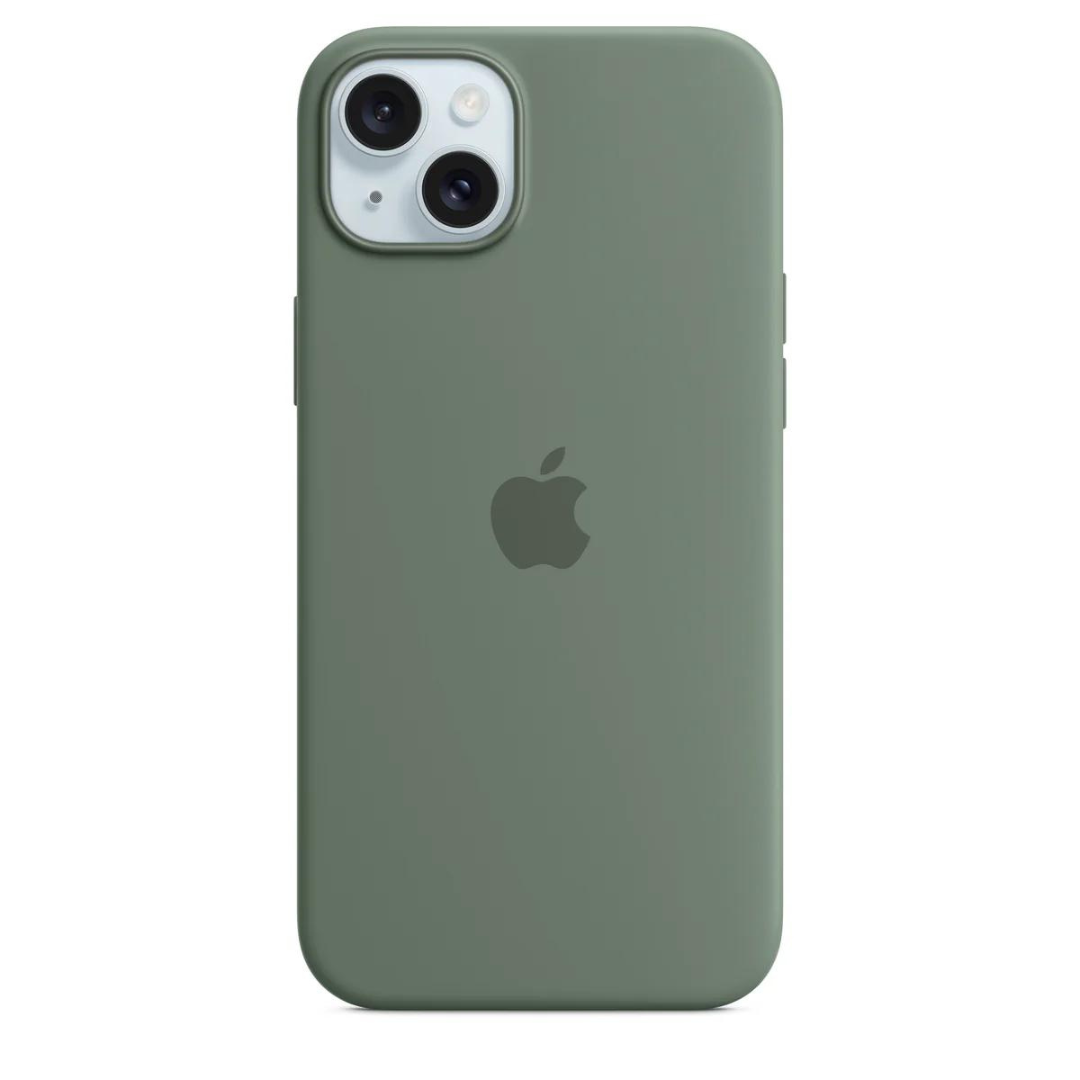 Husa iPhone MagSafe din Silicon pentru iPhone 15 Evergreen - WATCHERS