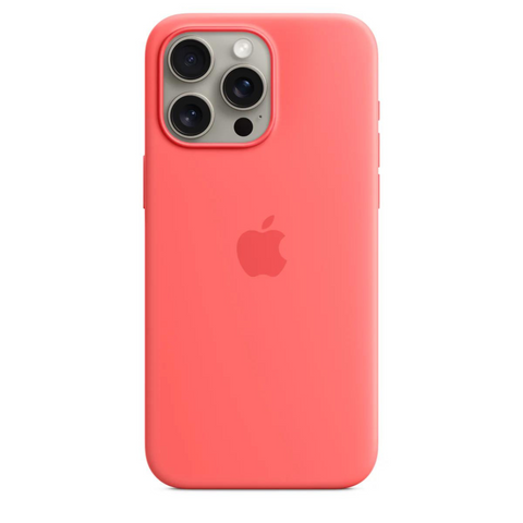Husa iPhone MagSafe din Silicon pentru iPhone 15 Pro Coral Pink - WATCHERS