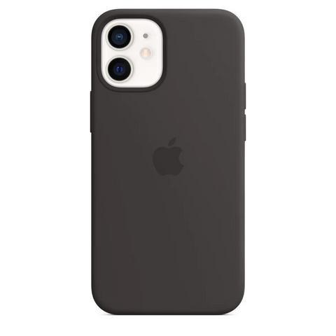 Husa iPhone MagSafe din Silicon pentru iPhone 12 Mini Black - WATCHERS