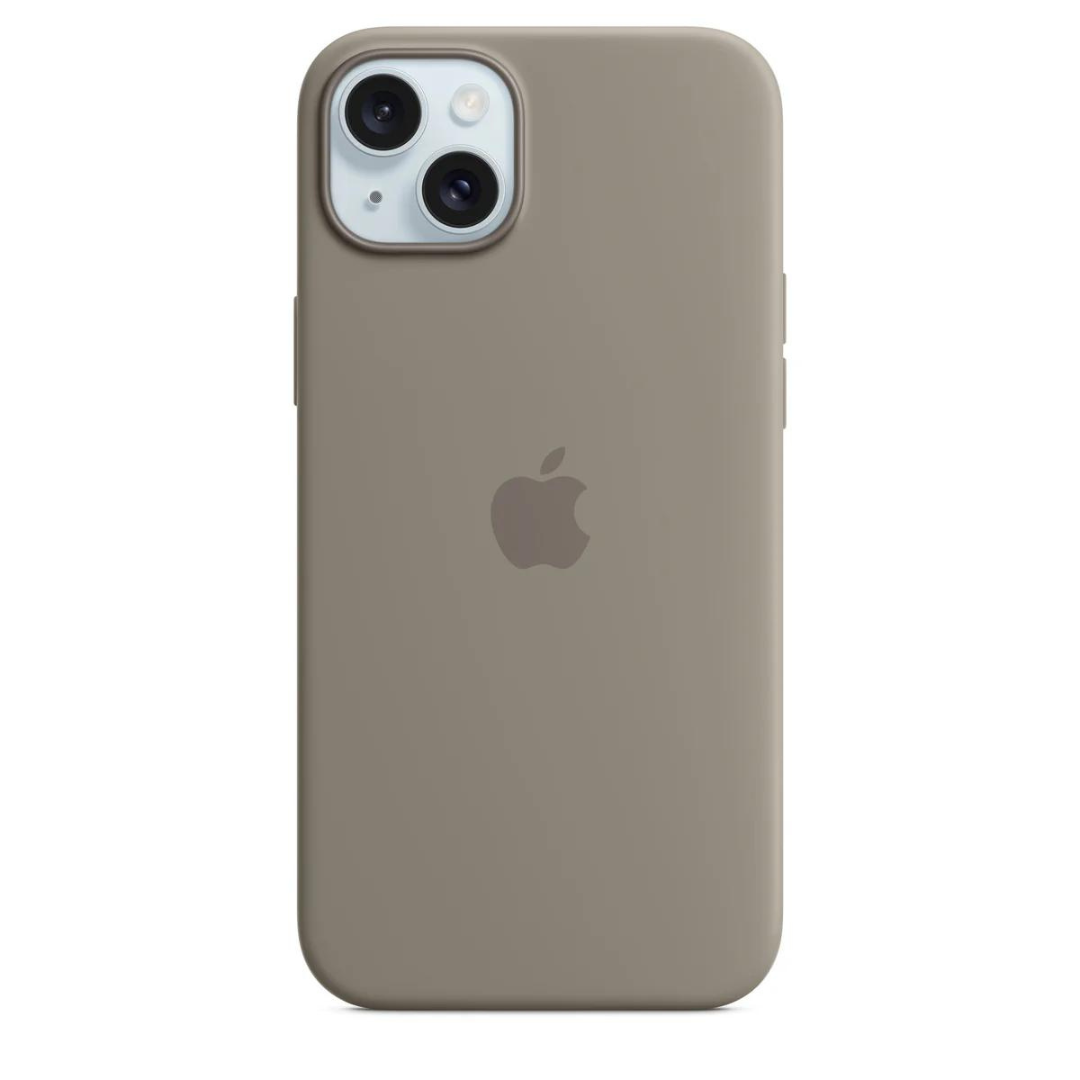 Husa iPhone MagSafe din Silicon pentru iPhone 15 Plus Clay - WATCHERS