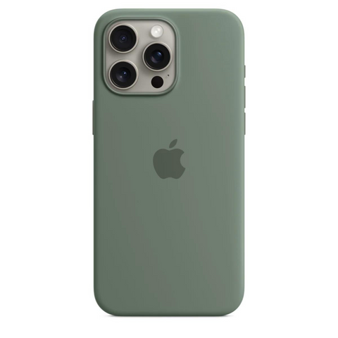Husa iPhone MagSafe din Silicon pentru iPhone 15 Pro Evergreen - WATCHERS